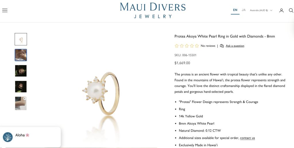 Maui Divers product page